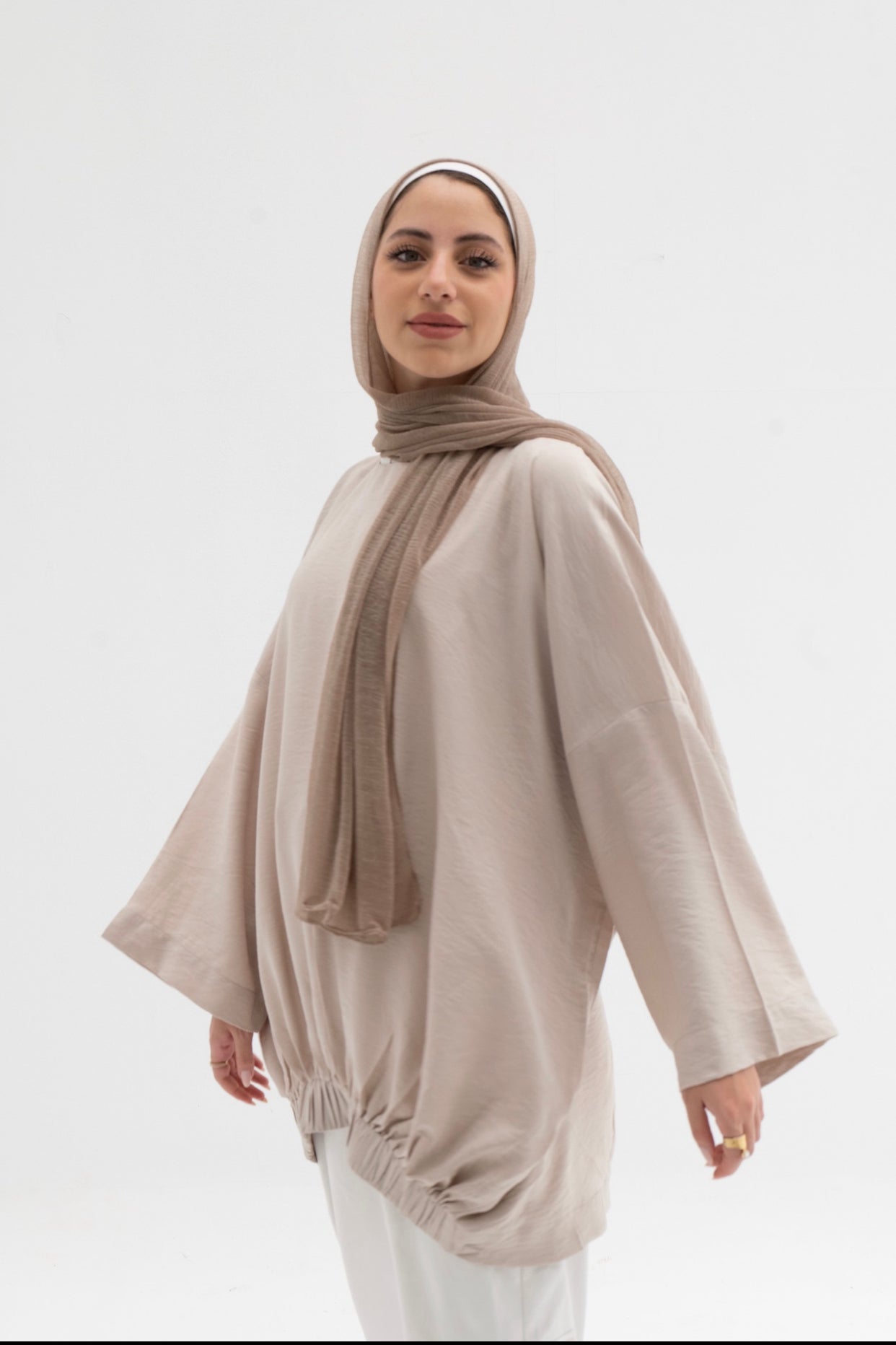 Oversized linen blouse