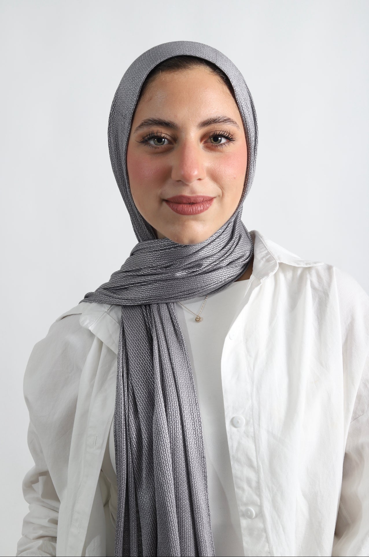 Silver shimmery scarf