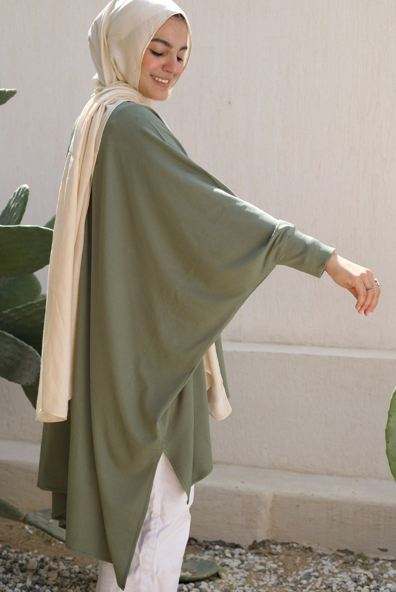 Simplicité Ribbed Blouse