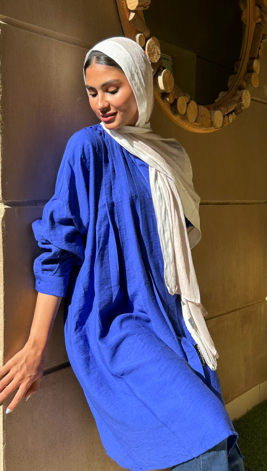 Pleated blouse