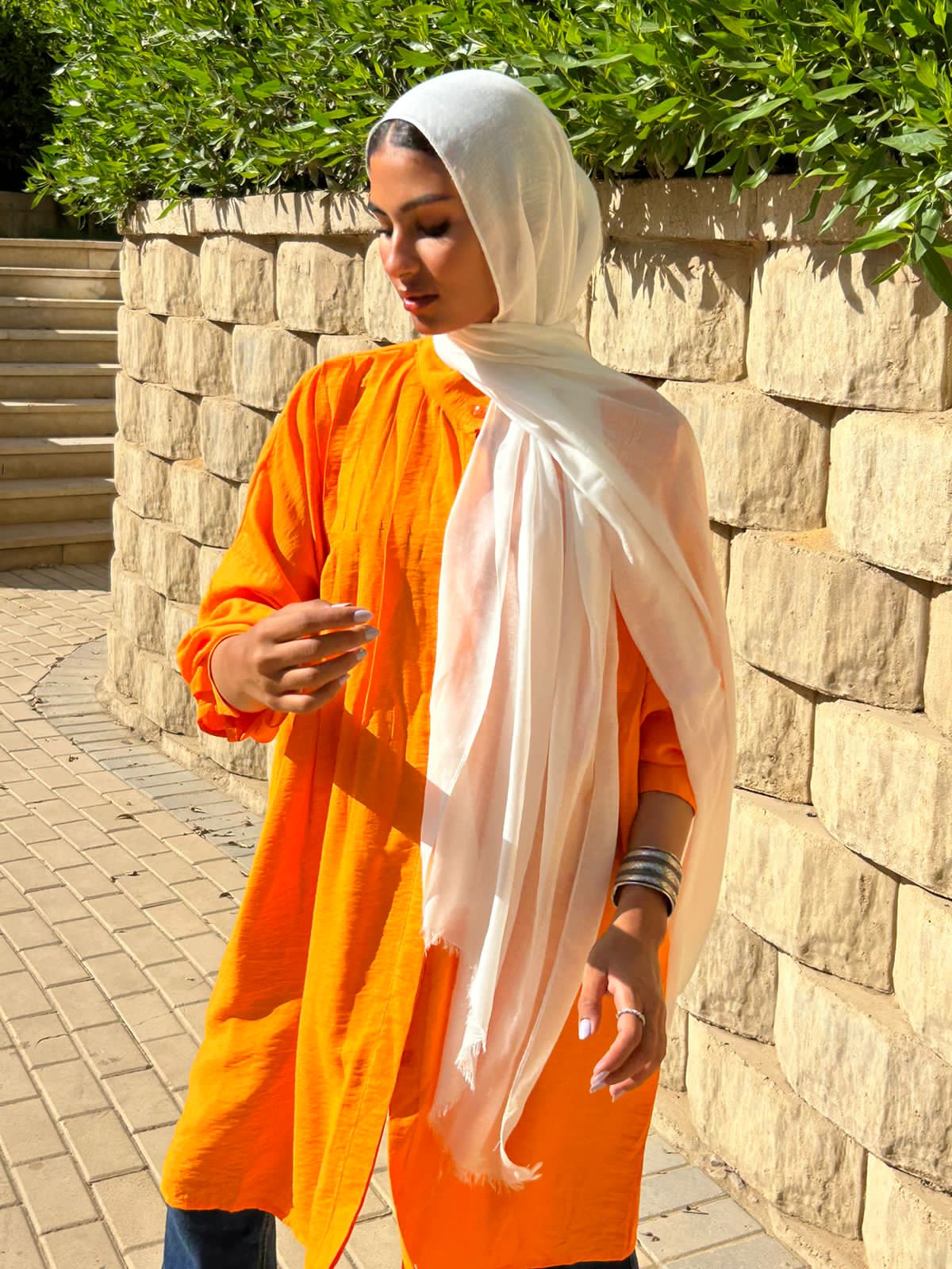 Pleated blouse